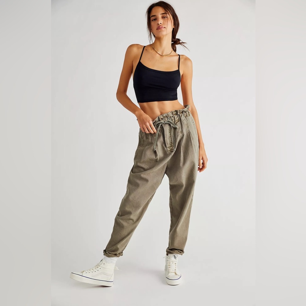 NWT Free People Margate Pleated Trouser in SKY 🌧️